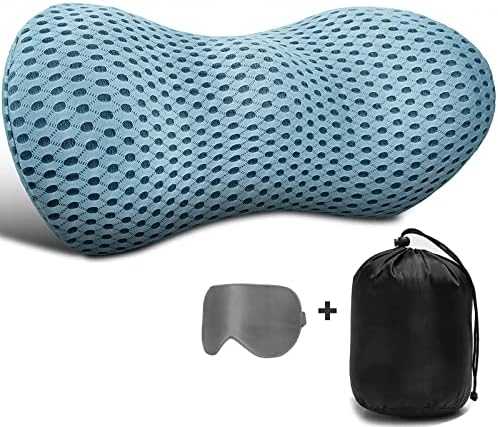 DIKEDON Memory Foam Lumbar Support Pillow, Lower Back Pain Relief Support Cushion, Ergonomic Streamline Lumbar Pillow for Car Seat, Office Chair, Recliner