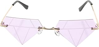 5 Pares De Óculos Em Forma De Diamante Óculos De Sol Para Festa De Casamento Óculos De Sol Sem Aro Em Forma De Diamante Óculos De Sol Engraçados Da Moda Feminina Óculos De Sol