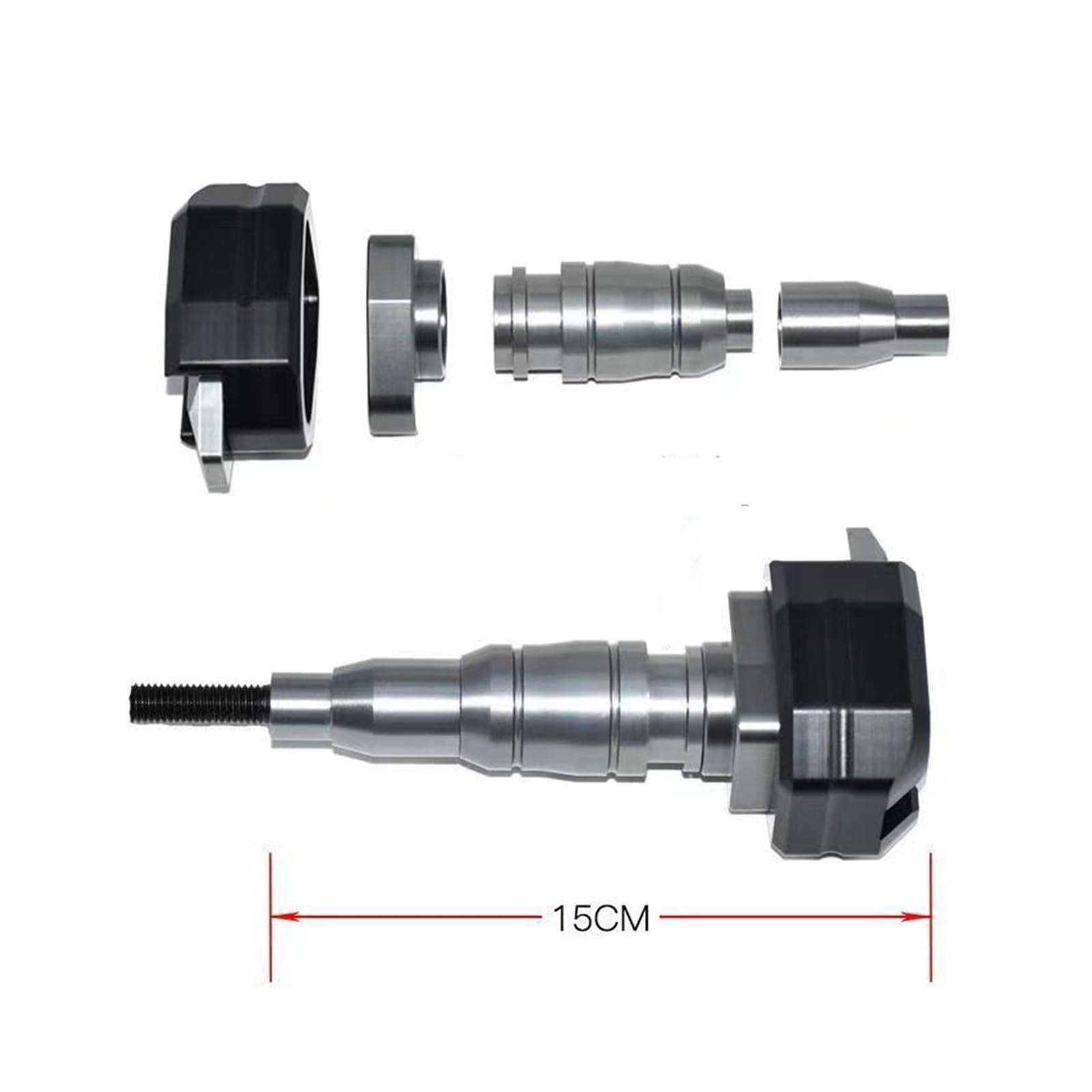 Moto protección anticolisión para ホンダ用 CBR500R CBR500 R CBR 500 R 2017-2020 Marco de protección contra caídas de motocicleta Protector de carenado deslizante Protector de almohadilla antichoque(NEGRO)