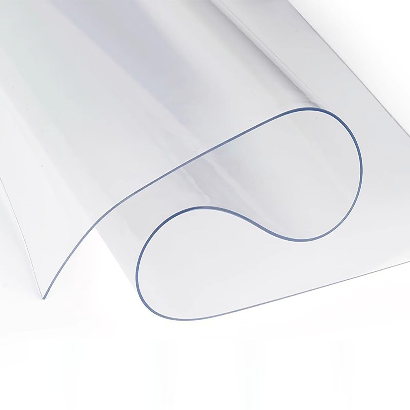 Nappe transparente 50x151 cm PVC pour protection de table de cuisine