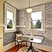 VaryFloral Moroccan Faux Tile Wallpaper Peel and Stick 17.7