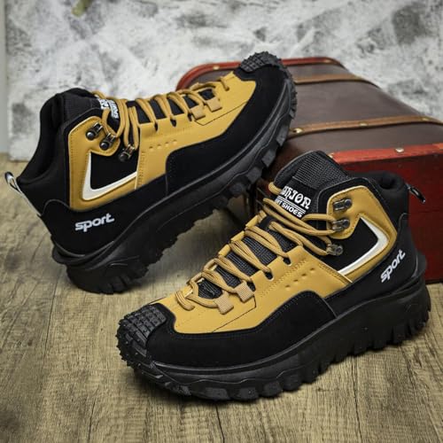 The First Young Shoes Men, Thefirstyoung Steeltoe Boots Safety Work Orthopedic Hiking Boots3