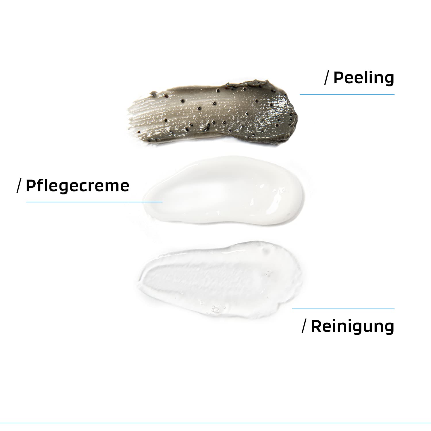 SKINBRO Gesichtspflege Männer Set | Made in Germany | 3er Skincare Pflegeset Herren - Reinigung, Peeling und Gesichtscreme Coffein Vegan | Ideales Geschenkset Männer | Cleanser, Care & Moisturizer