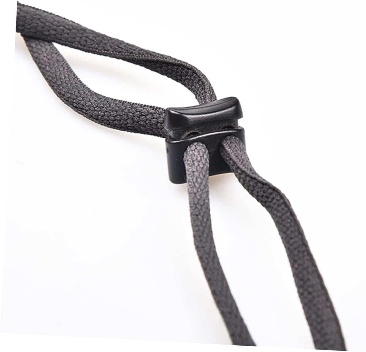 IWOWHERO 5sets Plastic Double Hole Cord Locks for Shoelace Drawstring Stops Bag Luggage