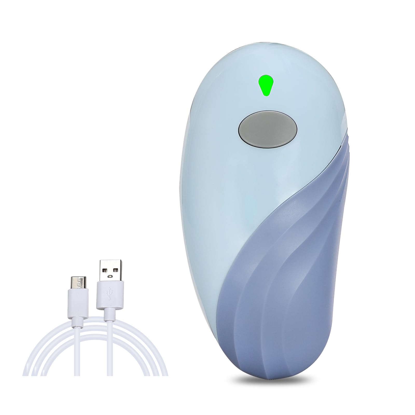 Rechargeable Auto Electric Can OpenerTouch Side Cut Opener Open Your Cans with A Simple Press of Button - Automatic,Smooth Edge,Food-Safe,for Kitchen for Seniors with Arthritis Small Size (Blue)