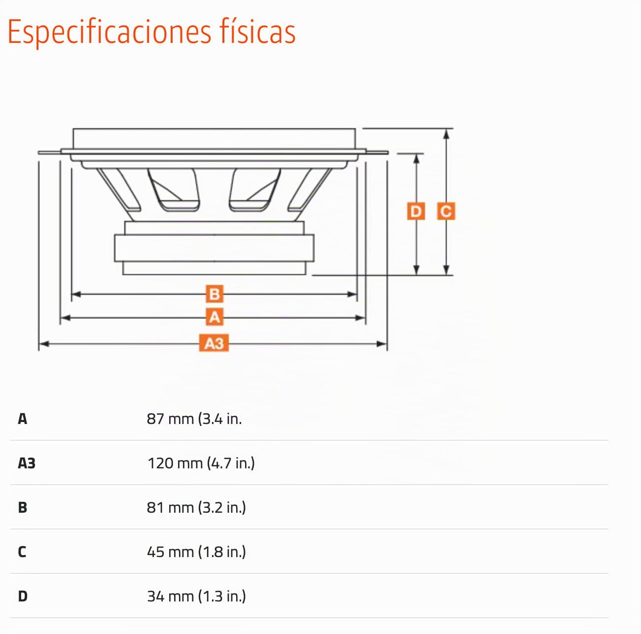 Hertz DCX 87.3 par de Altavoces coaxiales de 2 vías 87 mm, 60 W