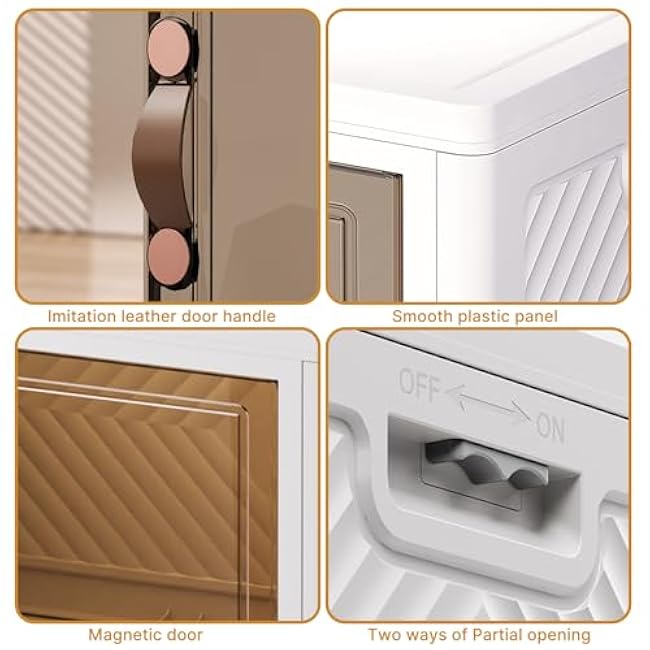 Extra Large Stackable Storage Binswith lids & Wheels, Foldable Collapsible Closet Organizers,672QT-168QT/42GAL*4Pack Plastic Containers with door & drawers for bedroom Dorm