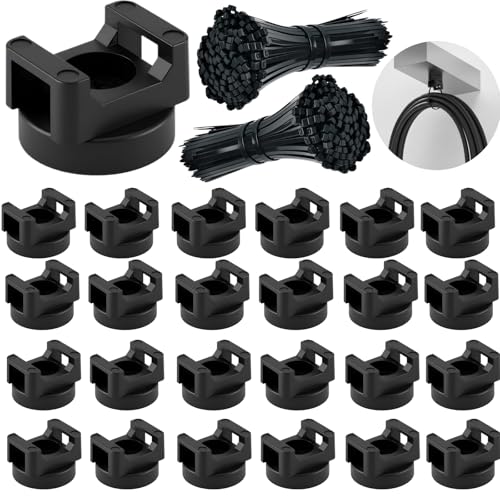 ZyCooom 225-Pc Magnetic Cable Ties Set Magnetic Zip Tie Mounts & Cable Ties