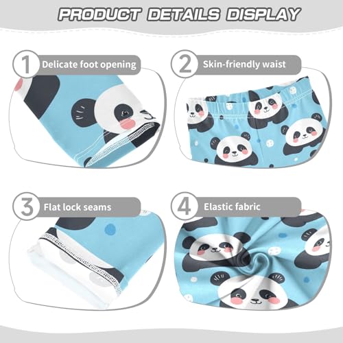 Sweet Panda Girls Leggings,Workout Leggings for Girls Toddler Athletic Legging Size for 3-10T3