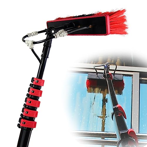 Brosse télescopique alimentée en eau et tête 55 cm pour un lavage longue portée net