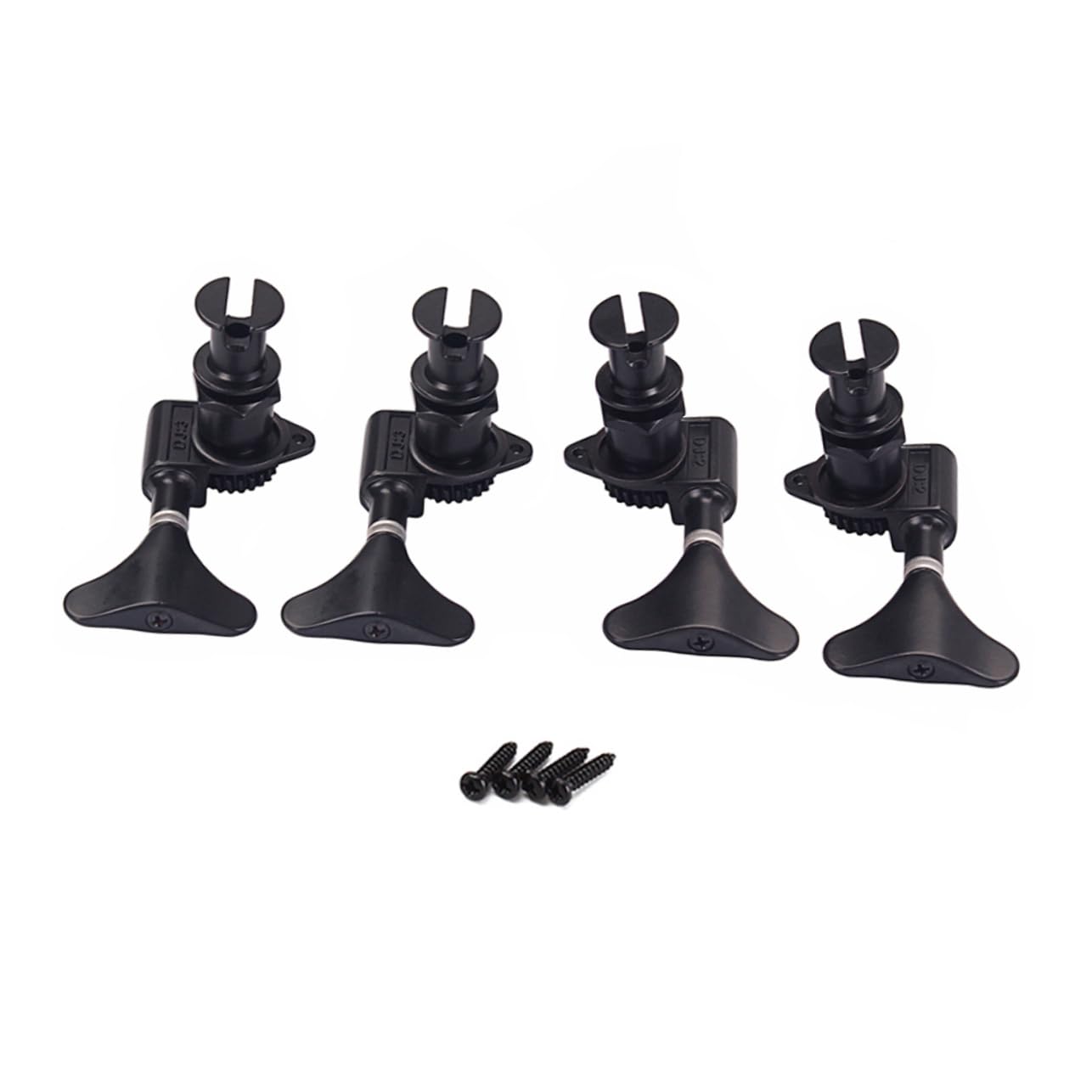 SUPVOX Meccaniche per Ukulele Acustico Gc117 in Metallo Nero 4 Viti e 4 Piroli per Accordatura Precisa e Stile Vintage per Ukulele Bassi