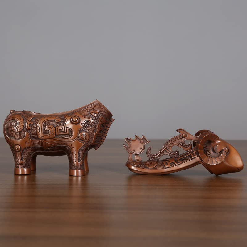 Amazon.co.jp: MOZART 銅の羊の装飾品銅の羊は羊の功を尊重します鳳凰