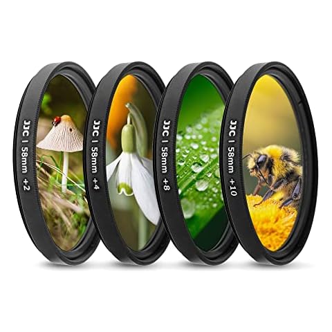 JJC 58mm Macro Filter Kit with Pouch Cover