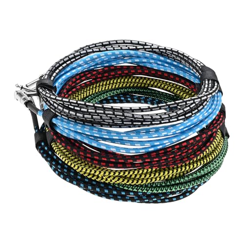 dophee 6 Pack 10 ft Guitar Instrument Cable 1/4 Inch Electric Instrument Bass AMP Cord for Electric Giitar Piano Keyboard Mixer Amplifier Speaker(Multicolored)