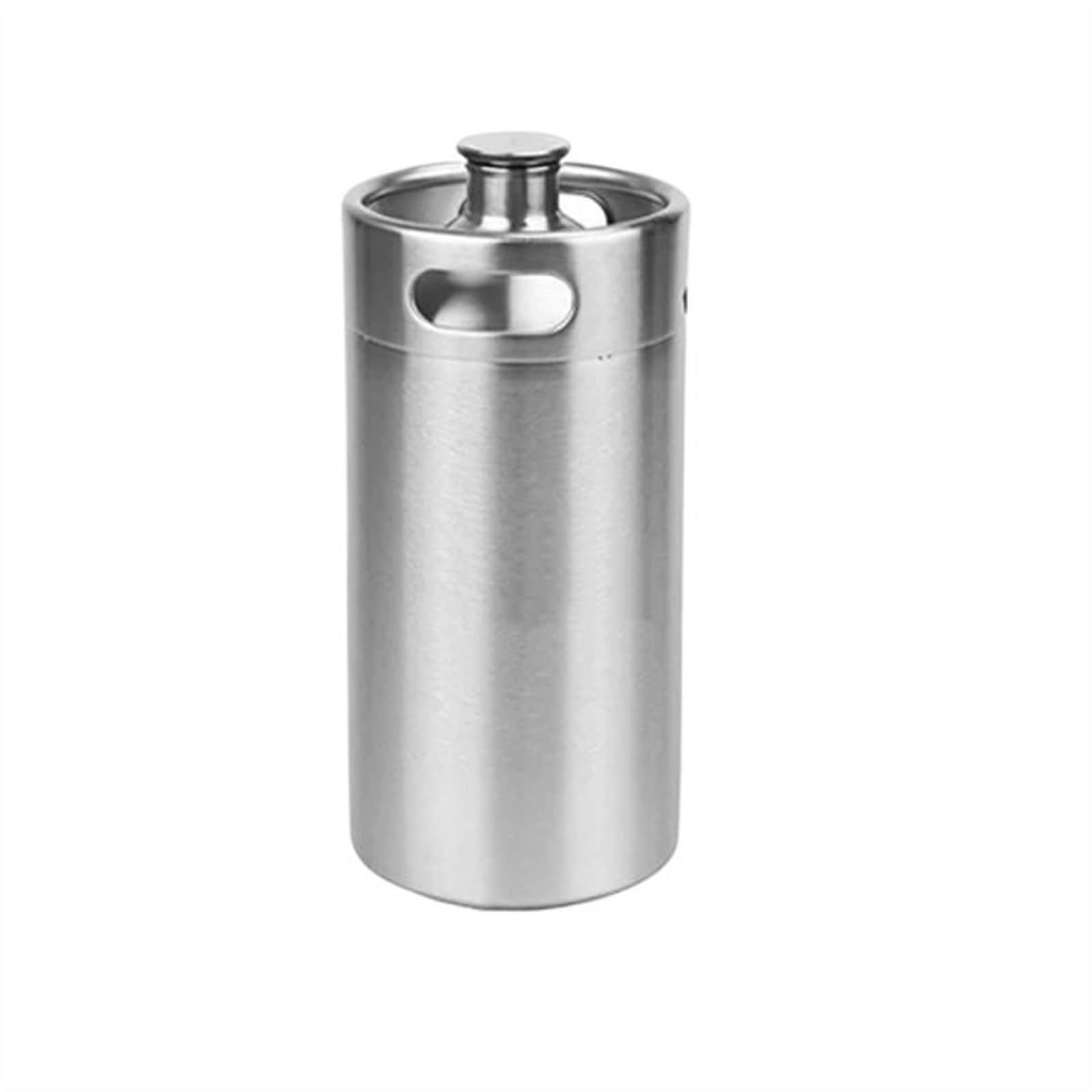 Bierfass-Growler zum Heimbrauen, 2 l/3,6 l/4 l/5 l Craft-Beer-Fass-Minifässer, kohlensäurehaltiger Bier-Ausgabebehälter für Grill-/Brauparty-Bierproduktionszubehör (2 l)