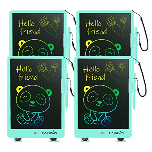CARRVAS LCD Writing Tablet 4 Pack 10 Inch Doodle Board Electronic Drawing Tablet Educational Birthday Toy Gifts for 3 4 5 6 7 8 Years Old Kids Toddler(Blue)