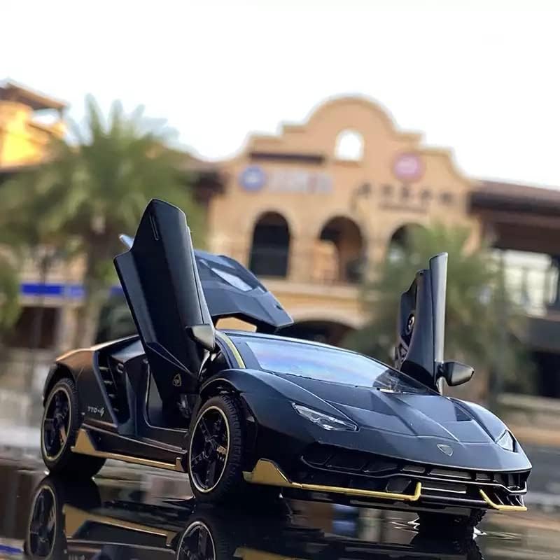 Image of 1:24 Scale Big Lamborghini Centenario Lp 770 Toy Car | Metal Pullback Diecast Car for Kids with Openable Doors, Sound, Light Effects Toy for Car (Color As Per Available), Orange