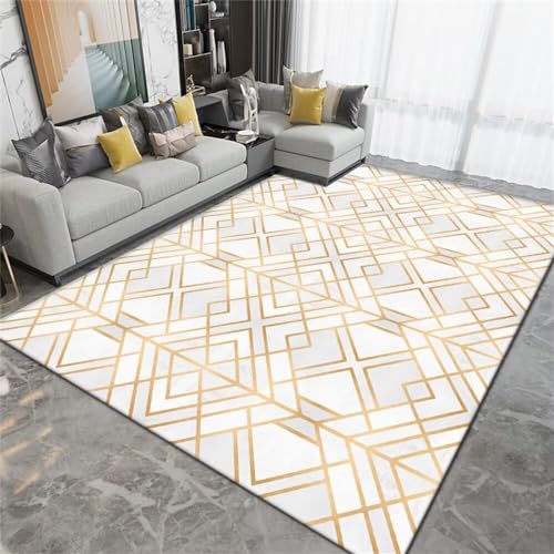 Tapis jeu bebe et salon clair 180x280cm lavable - 2