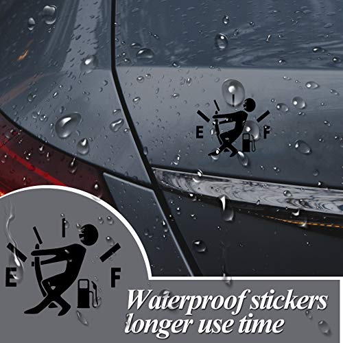 image for ZATOOTO Funny Car Fuel Gauge Sticker - Reflective Safety Sign Waterpro