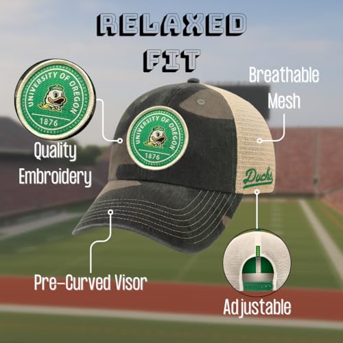 Gorra Trucker Relaxed Fit Oregon University Camuflada miniatura 4