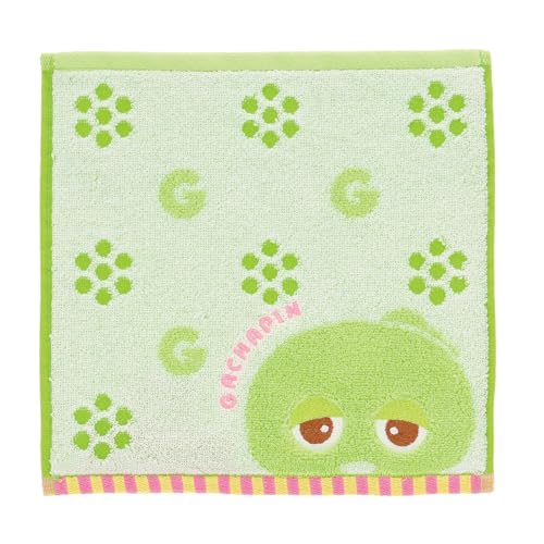 丸眞 ハンカチ ガチャピンムック ひょっこりガチャピン オーガニックコットン 甘撚糸 抗菌防臭加工 5105005200のサムネイル