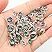 Nail Rhinestones 48Pcs Big Charms Silver 3D Crystals Iridescent AB Diamonds Silver Metal Frame for DIY Crafts Nail Art