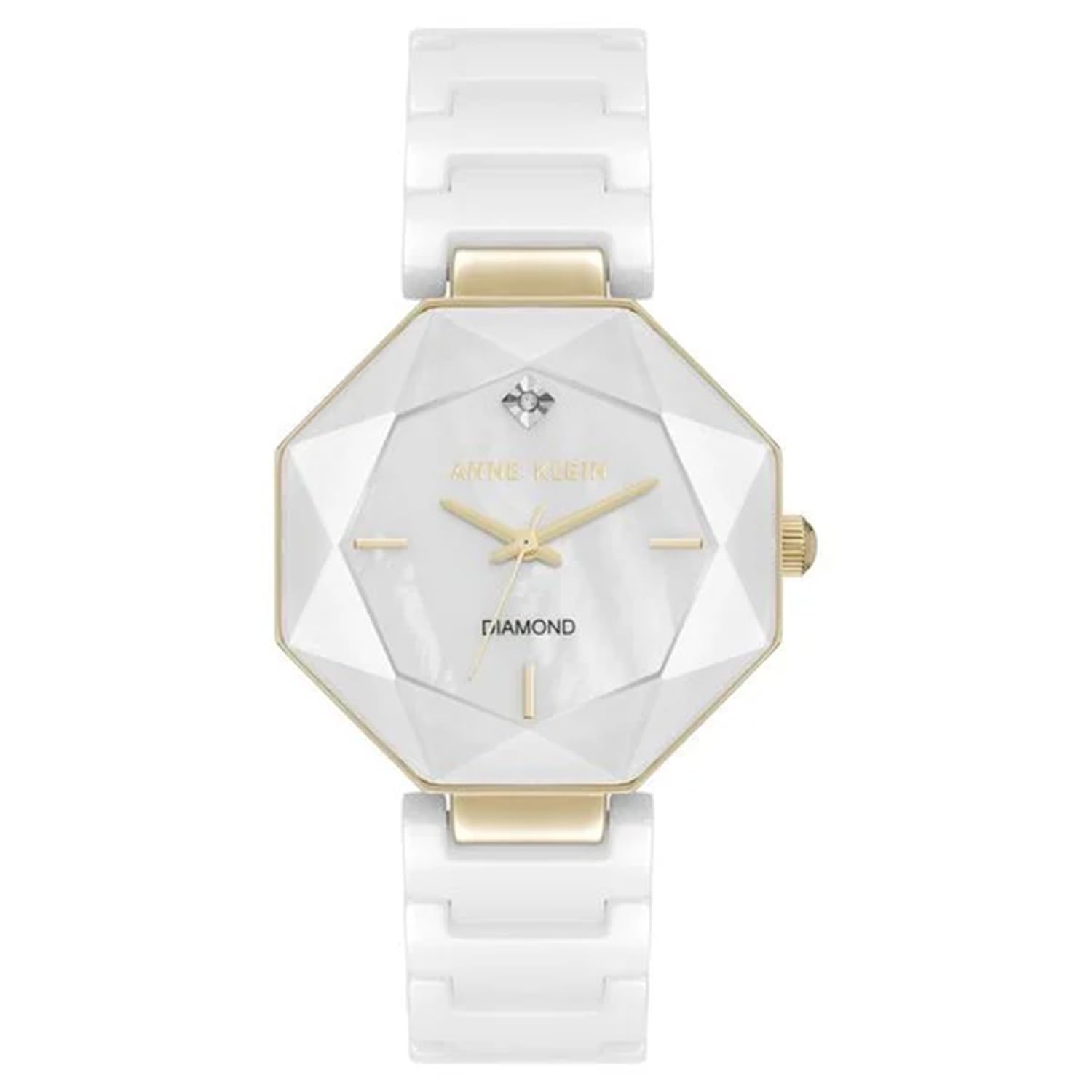 Quartz White Octagon Dial Women's Watch | Ceramic Strap Material | Watches for Women-image-36