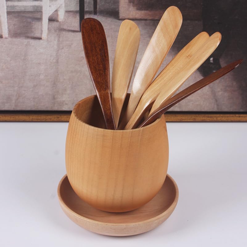 4pcs Wooden Makeup Scraper Cream Spatula Face Mask Applicator Facial Mask Scrapers Skin Care Tools