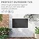 kwmobile 43 TV Outdoor TV Abdeckung - Fernseher Hülle Bildschirmschutz - Schutzhülle wetterfest - Schwarz