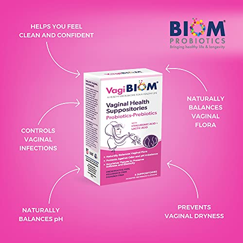 vagibiom lactobacillus suppository microbiome flora balance and odor control regimen balance and nourishes healthy flora paraben-free preservative-free