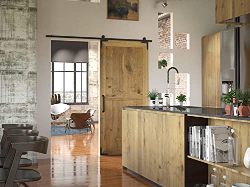 Image of Richelieu Decorative Forged Iron Corner Bracket, Barn Door, Matte Black