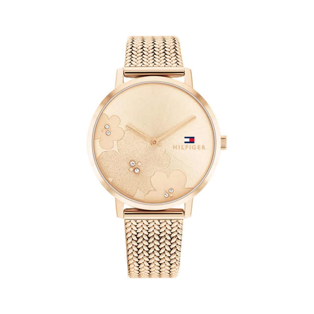 Tommy Hilfiger Women Light Carnation Gold Dial Analog Watch (B0BTYG82FD) Amazon Price History, Amazon Price Tracker