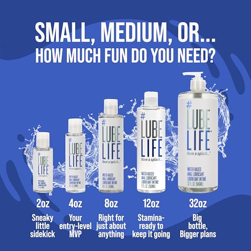Lube Life Water-Based Anal Lube for Men, Women & Couples – Personal Lubricant Safe for Ingestion, Toy & Condom Compatible, Water Based Lubricant Gel for Privacy & Intimacy (32 Fl Oz) - Image 7