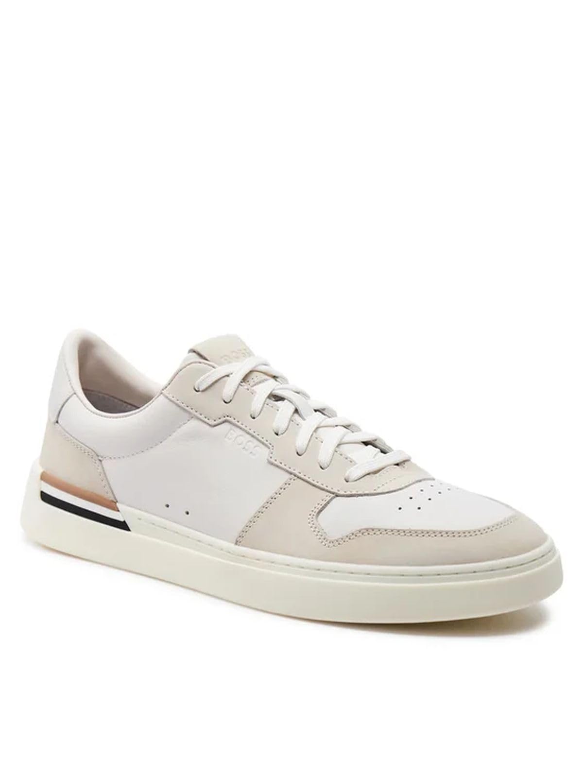 BOSS Męskie buty tenisowe Clint_Tenn_nult, Open White120, 47 EU, Open White120, 47 EU