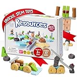 Picture of Taksa Toys Educational Building Blocks for Kids Ages 3 4 5 6 7+ Years Old, Reggio Emilia Stem Toys, Montessori Toys for Girls, Boys Unique Preschool Learning & Stacking Resources, Gift Pack 72 Pcs
