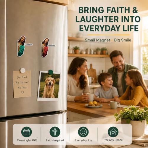 Imanes divertidos de Jesús 3.5 pulg 2 unidades miniatura 4