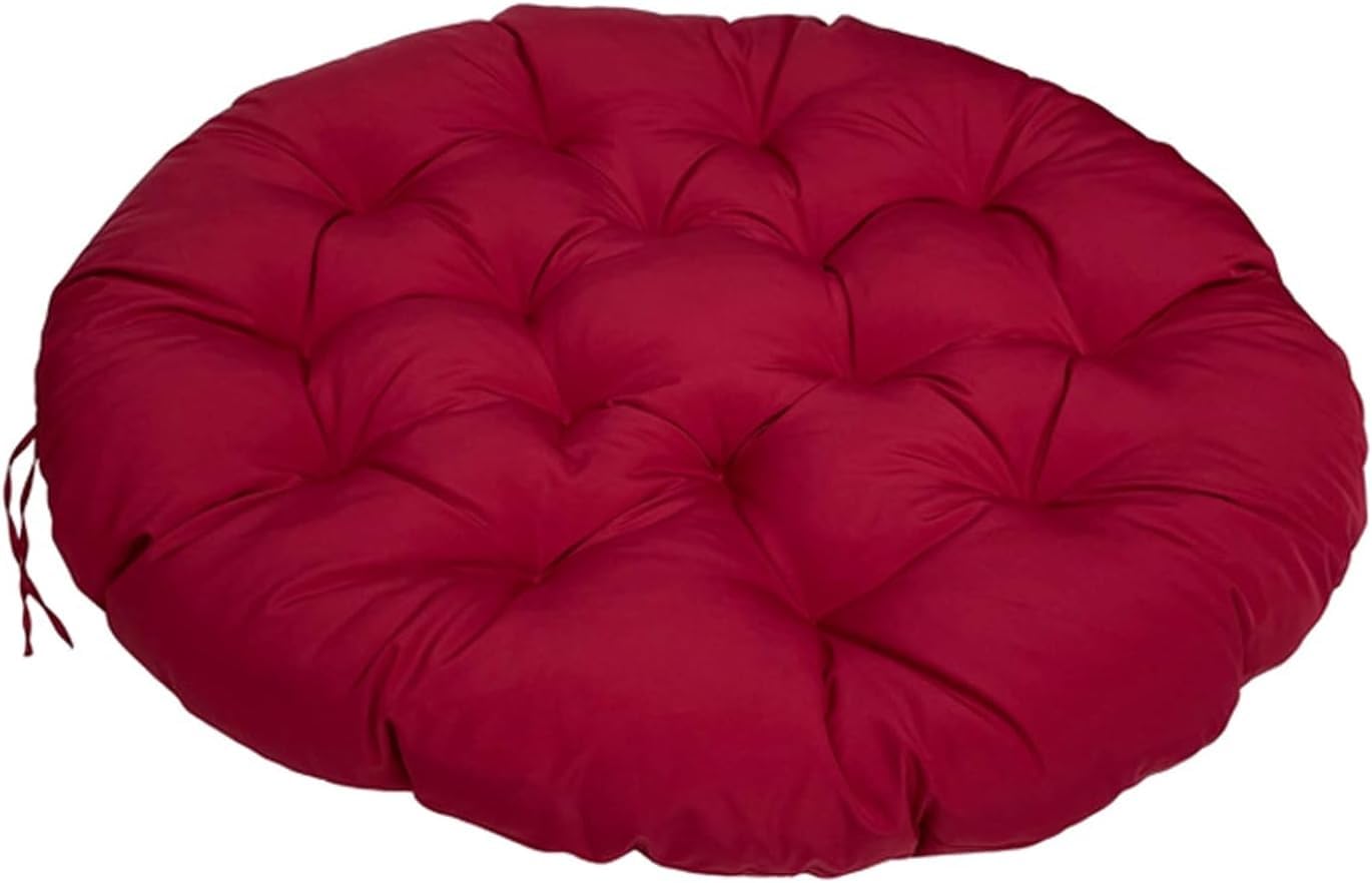 Coussin rond épais pour fauteuil suspendu de jardin : cocon cocooning pour terrasse