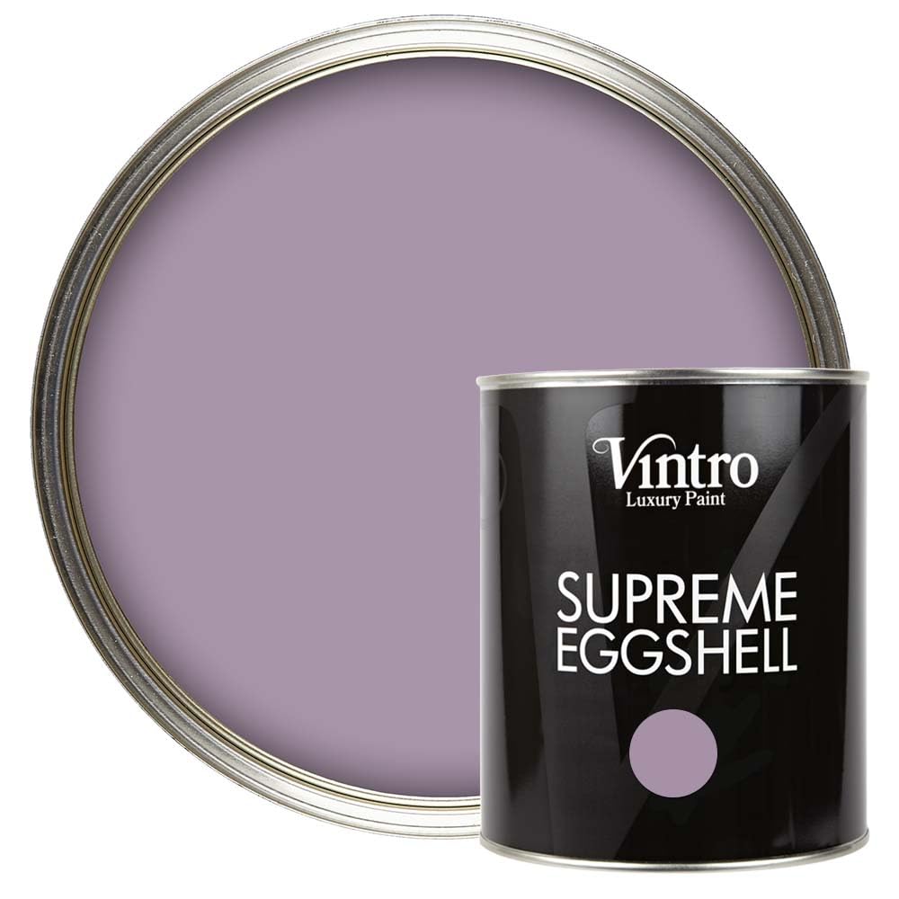 Vintro Paint Lilac Eggshell For Walls Wood Trim Satin Furniture Paint Interior & Exterior 1L (Amethyst) from B&Q