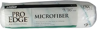 Linzer Products, RC-174-9 Microfiber Shed-Free Paint Roller Cover, 9/16-inch Nap, 9-inch length, White. One Roller Cover.