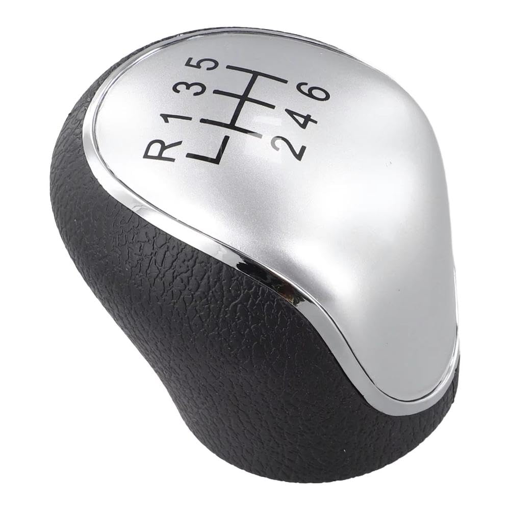 Poanbcgy Silver Auto Parts For Hyundai Ix35 2012-2016 6-Speed Gear Shift Knob Head Shifter Lever Handle Car Interior Accessories(Silver)