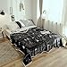 WXYNT Casa di Natale Decor Flannel Fleece Gettare Coperta,Leggero Accogliente Microfibra Fogli Peluche,per Divano,Camera,Soggiorno-B 100x140cm(39x55inch)
