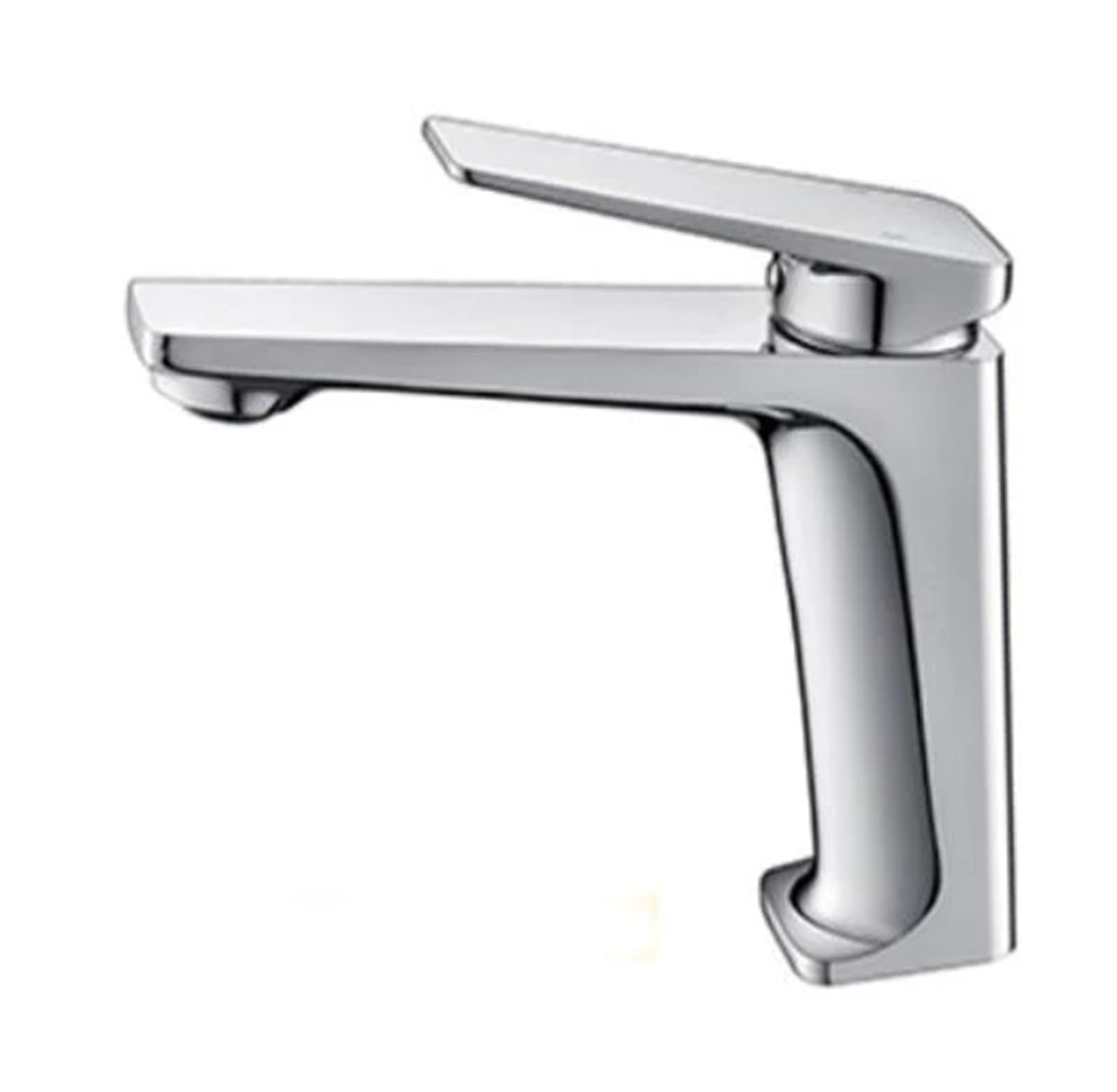 FCXWEVR Stylish Gold & Gray Bathroom Faucet - Single Lever Hot & Cold Mixer Tap Solid Brass Sink Faucet for Kitchen & Lavatory Modern Design for Home Upgrade