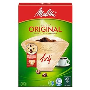 Melitta Original Filtertüten 1x4, 80 Stück