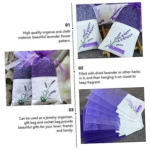 22 unidades Sachets aromáticos de lavanda para armario miniatura 6