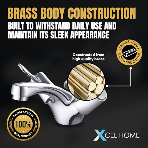 Mitigeur lavabo Hera chromé pour salle de bain moderne