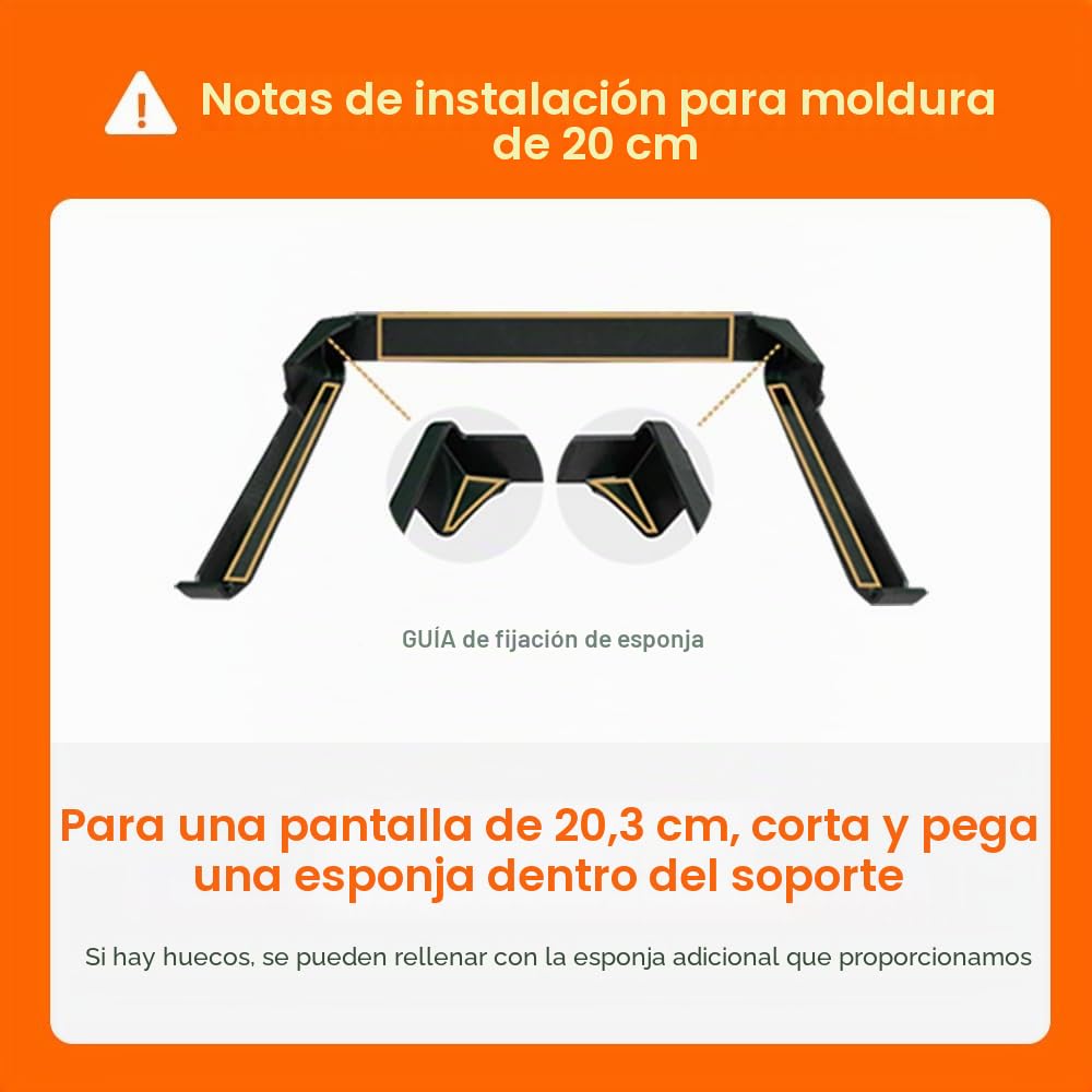 FICS Soporte para teléfono Compatible con Toyota RAV4 (RAV4 19~24) de Monitor de 8 Pulgadas