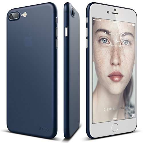 elago iPhone 8 Plus/iPhone 7 Plus case [Origin][Jean Indigo] - [Scratch Protection Only 0.38mm][for Minimalists][True Fit] – for iPhone 8 Plus/iPhone 7 Plus