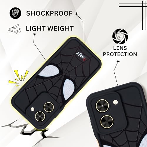 Image of DARKFIT Back Case Cover Compatible for Poco C71 5G | Silicone Case | Camera & Body Protection| Shock Proof | for Poco C71 | Color Black