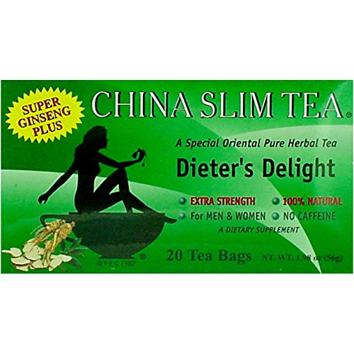 China Slim Tea Extra Strength Super Ginseng Plus (20 tea bags)