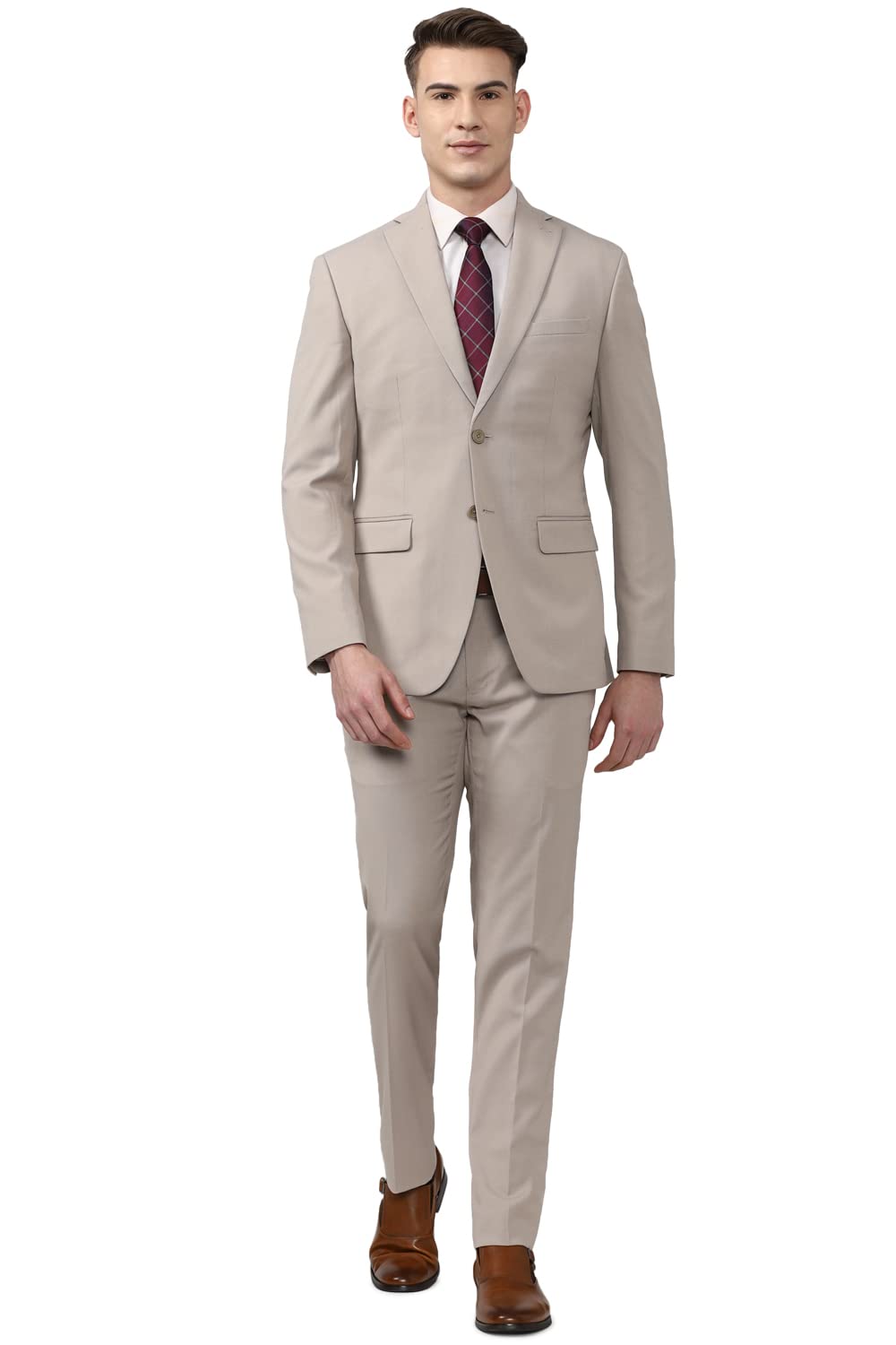 Peter EnglandMen's Polyester Blend Two Piece Suit-Dress Set